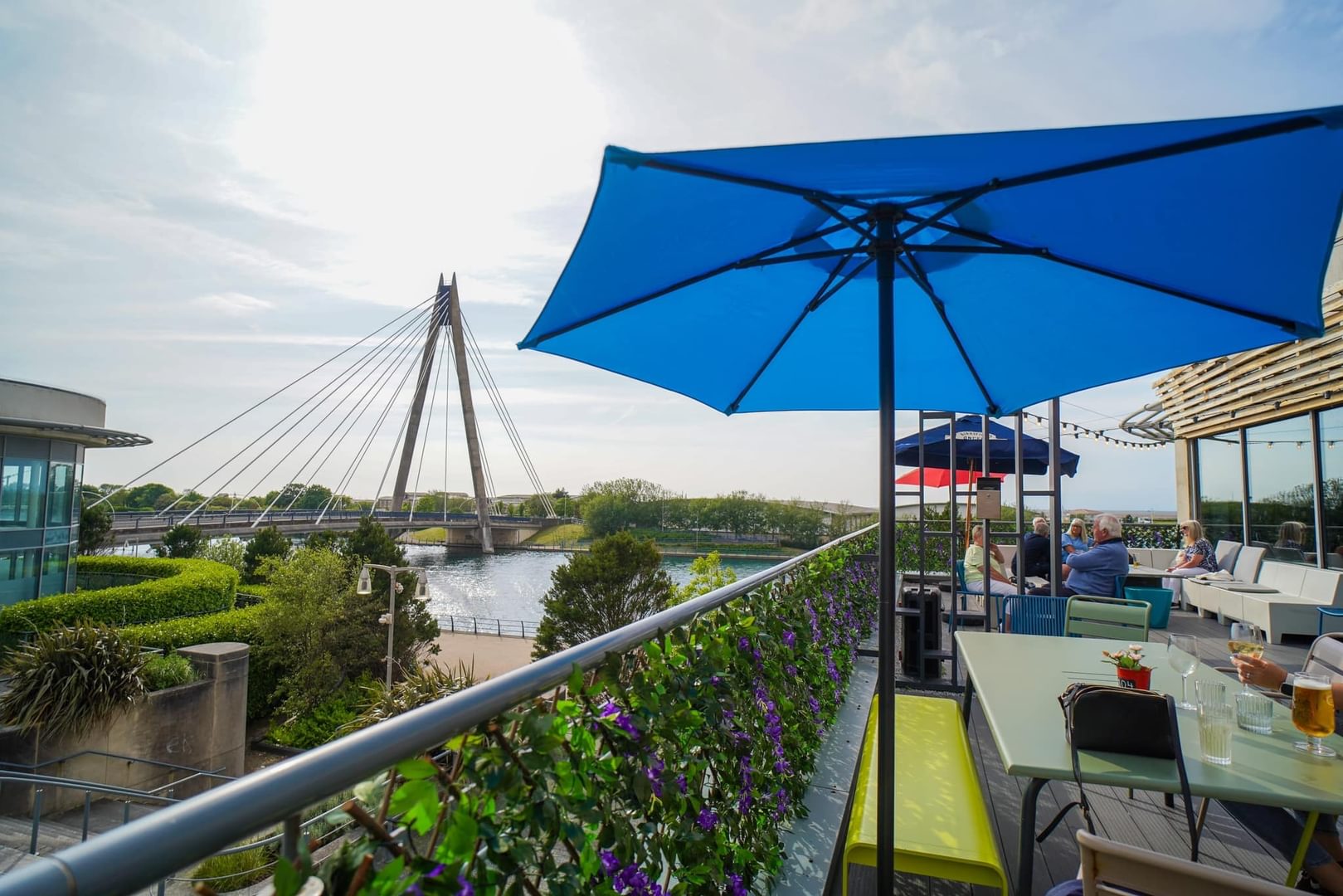 Waterfront Hotel balcony